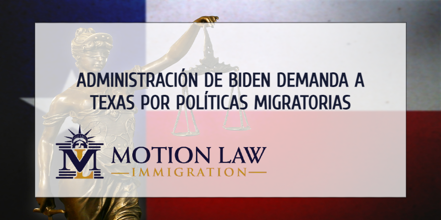Administración de Biden intenta interceptar las políticas migratorias de Texas