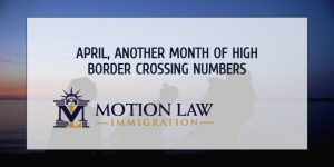 Border crossings increased in April again