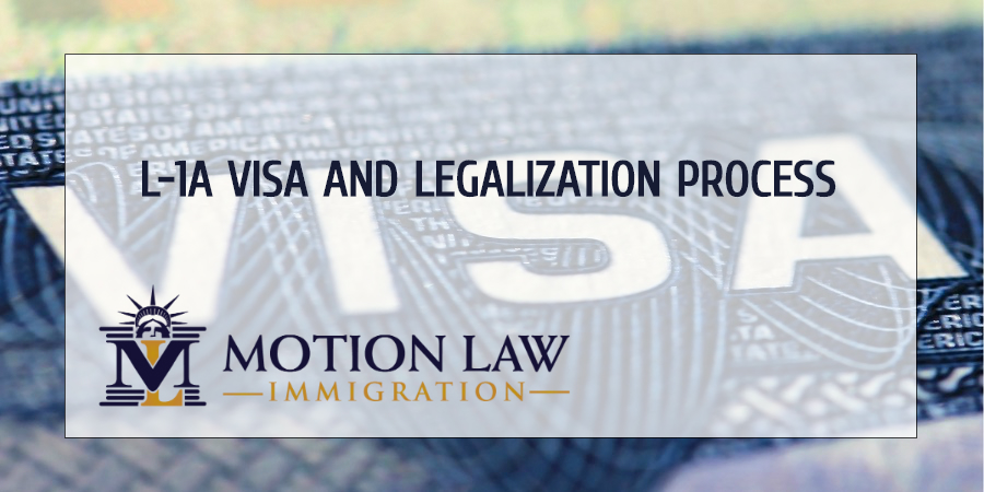 Request employee with L-1A Visa