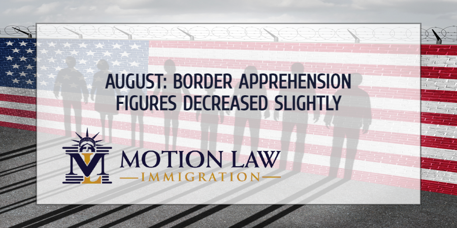August: Border apprehension rates finally declined slightly