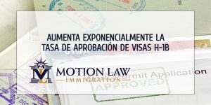 La tasa de aprobación de visa H-1B más alta en una década