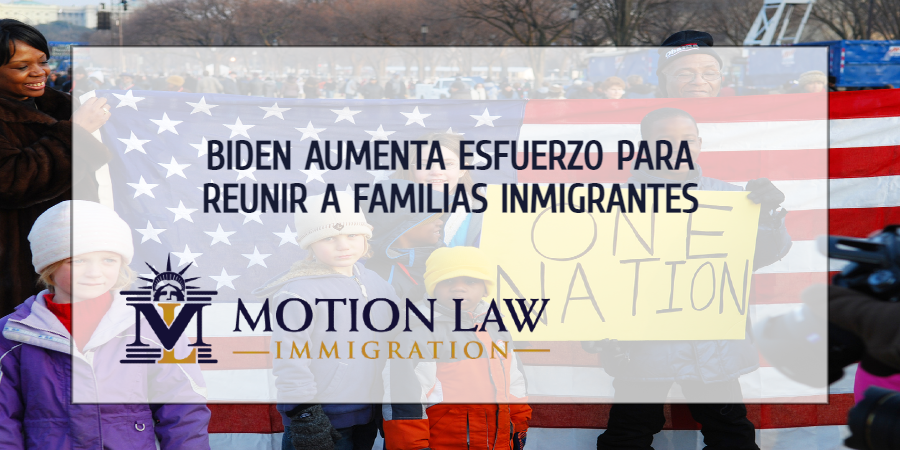 Administración actual aumenta esfuerzos para reunir familias inmigrantes