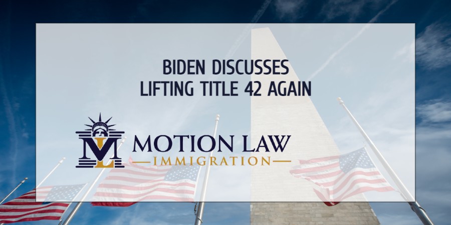 The Biden administration discusses lifting Title 42