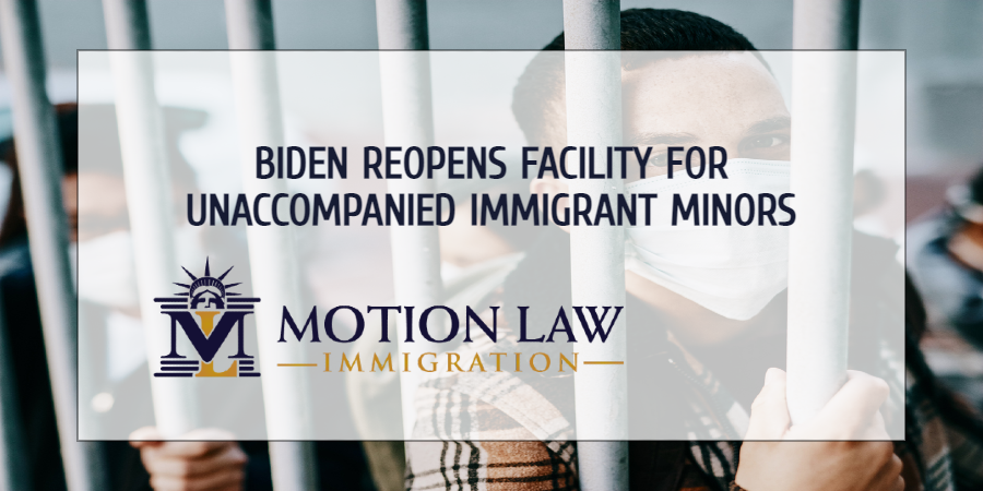 Biden reopens detention center for immigrant minors