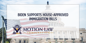 President Biden supports house-passed immigration proposals