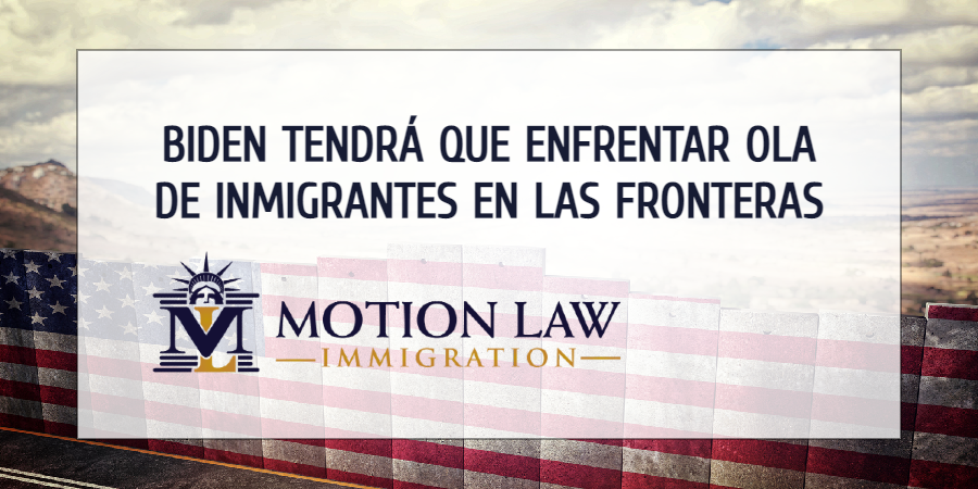 Llegada masiva de inmigrantes a las fronteras de los Estados Unidos