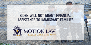 Biden denies rumor of economic assistance to immigrant families