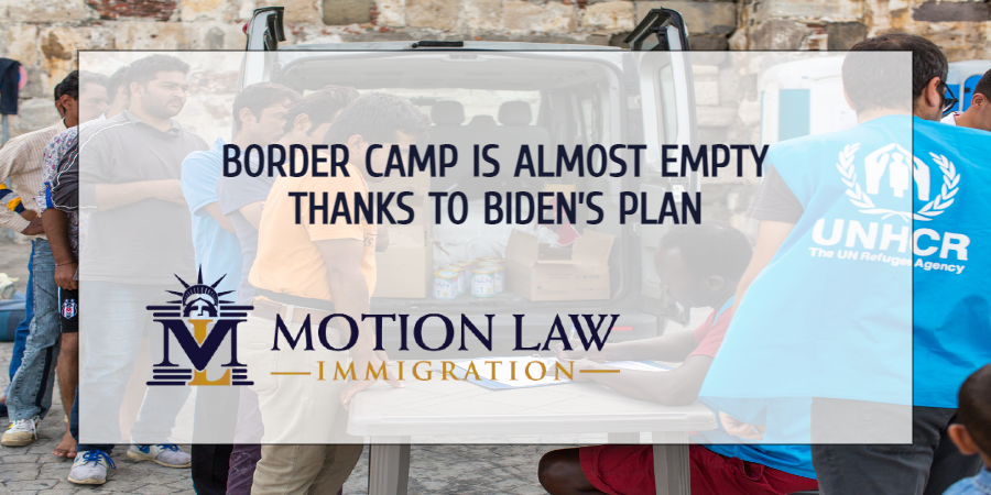 Camp in Matamoros might be empty by the end of this week