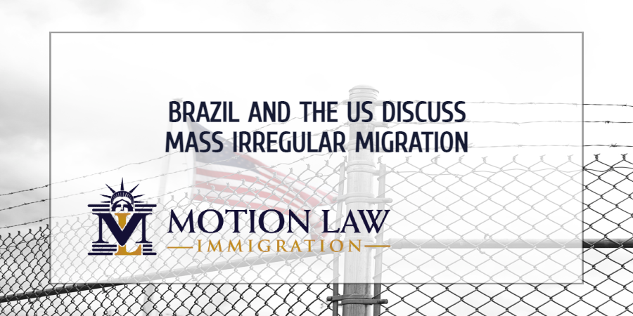 The US and Brazil plan strategies to reduce irregular migration