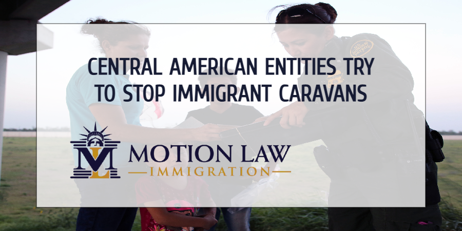 Central American authorities stop migrant caravans