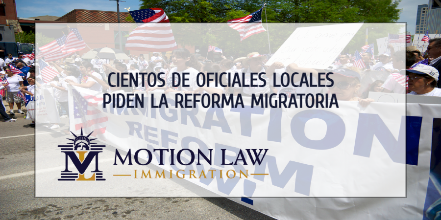 Oficiales locales piden al Congreso aprobar la reforma migratoria