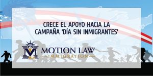 Incrementa el apoyo a la campaña en favor de la inmigración