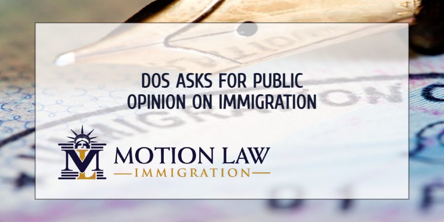 DOS asks the American public for input on immigration