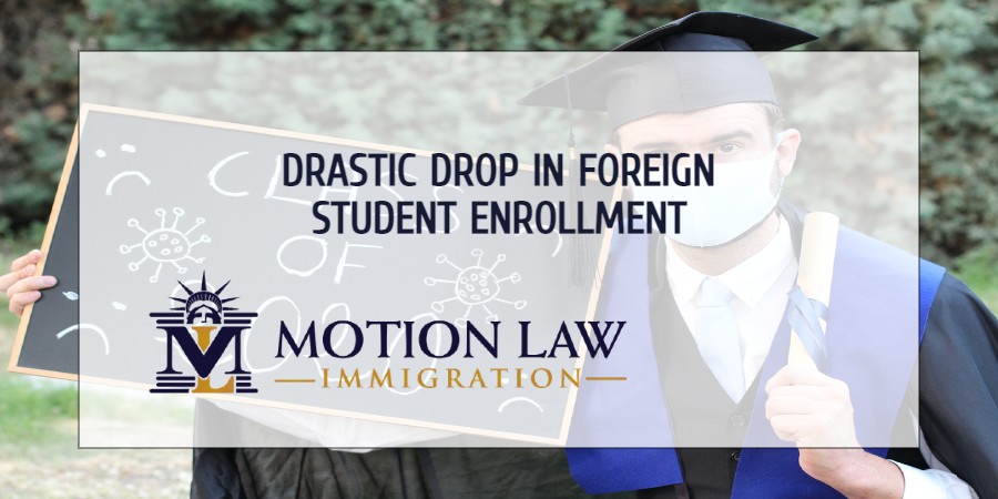 Reduction in foreign student enrollment