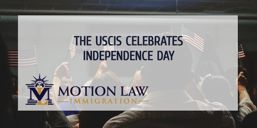 The USCIS celebrates independence day with Naturalization Ceremonies
