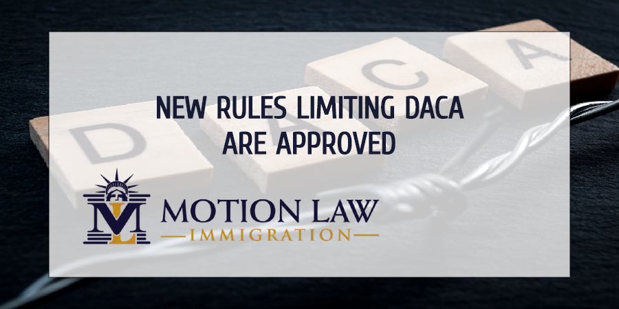 The USCIS Director Deputy for Policy approves rules that limit DACA