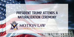 Trump attends naturalization ceremony in the RNC