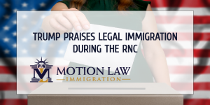 Trump spoke positively about legal immigration