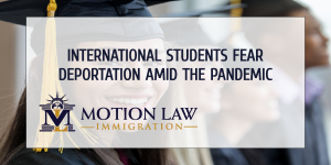International Students can request an adjustment of status