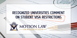The most important universities do not agree with the US visa restrictions