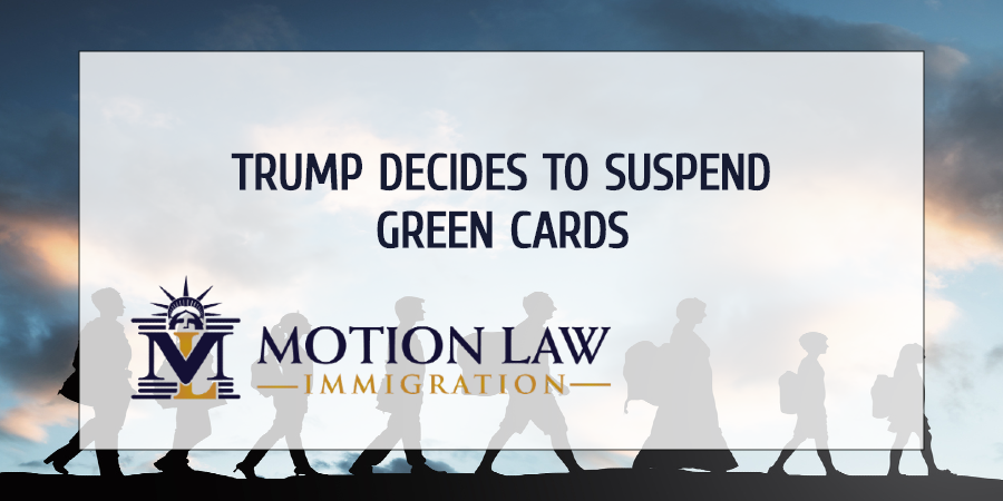 Green Cards suspended for 60 days
