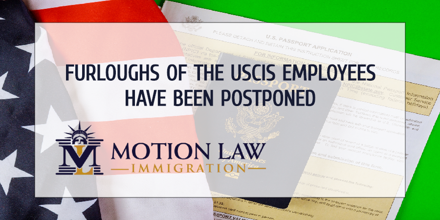 The USCIS to suspend employees on August 31