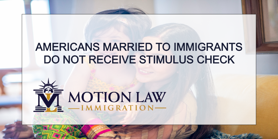 Citizens married to immigrants without SSN do not receive monetary aid