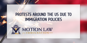 Protest around the country on the 4th of July due to immigration processes