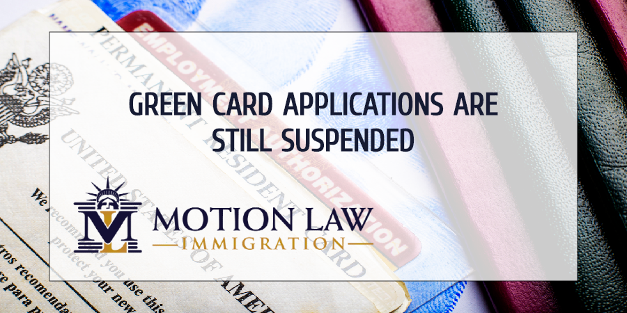 Green Card not available for the rest of the year
