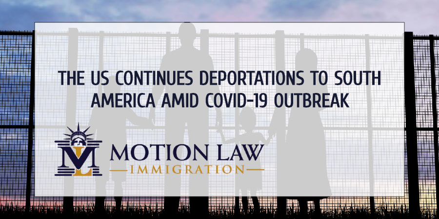 Colombia received 52 deportees from the US