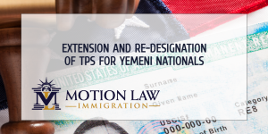 DHS extends and re-designates Yemen for TPS
