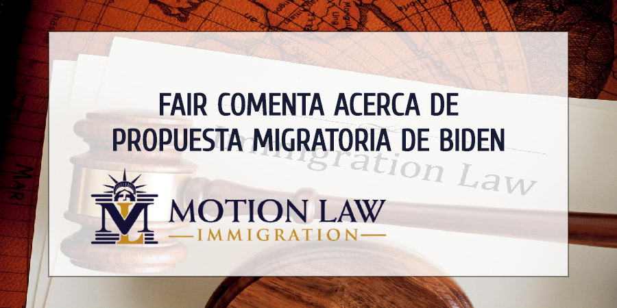 FAIR realiza estudio de las reforma migratoria propuesta por Biden