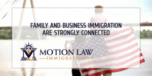 How are family and business immigration related?
