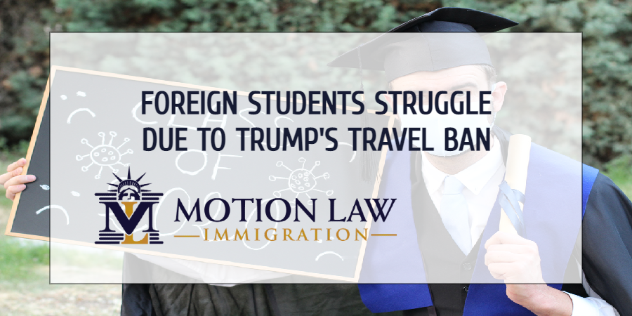 Foreign students have not been able to apply for their visas