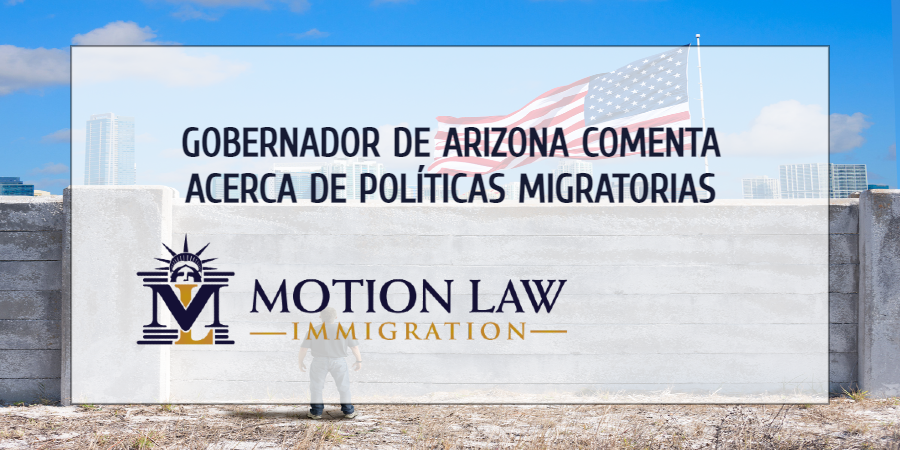 Gobernador de Arizona preocupado por acciones de Biden sobre la inmigración
