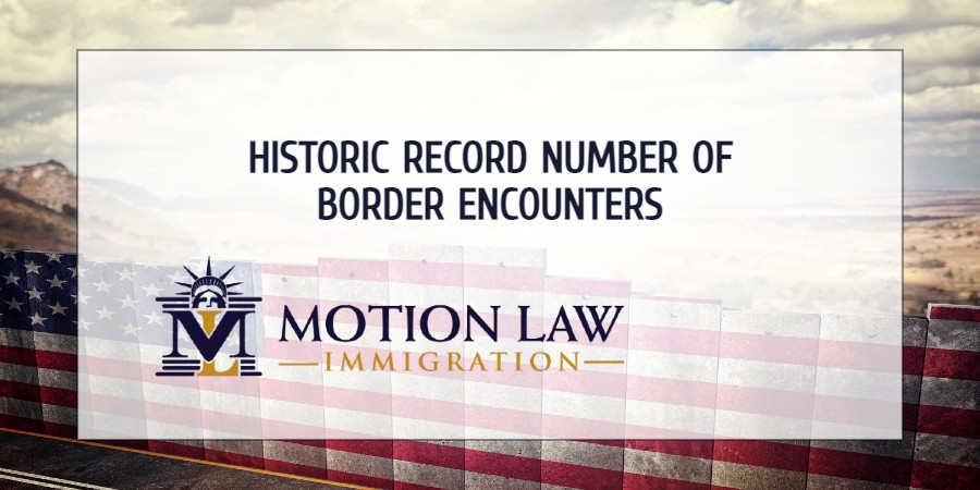 Highest number of border apprehensions ever reported