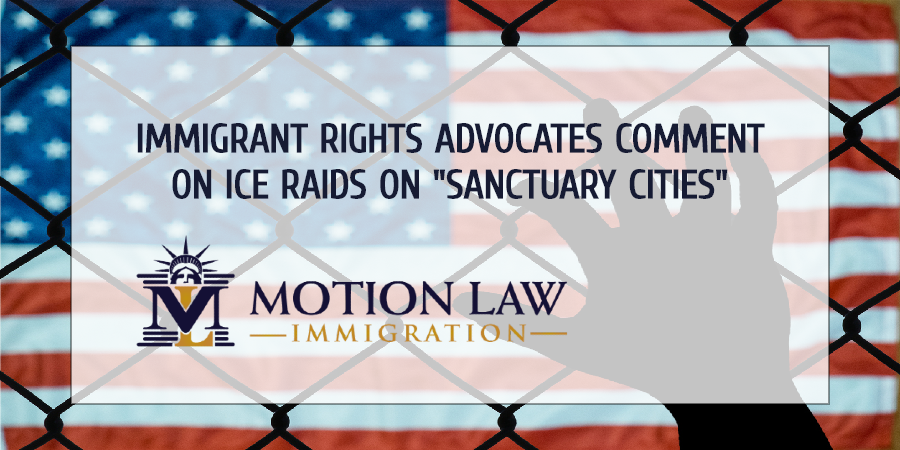 Activist comment on ICE raids in sanctuary cities before the election