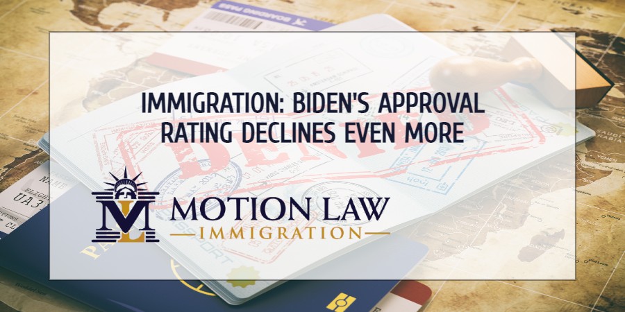 Biden loses approval for his immigration decisions