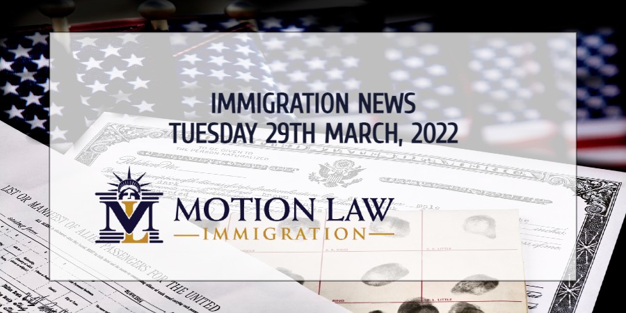 Your Summary of Immigration News in 29th March 2022