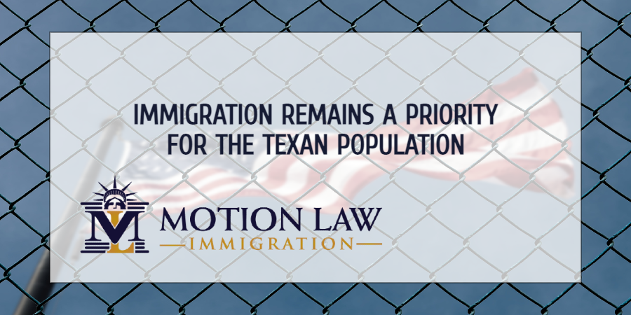 Poll  reveals that immigration is a priority for the Texan population
