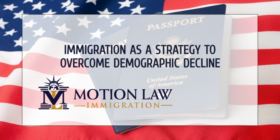Immigration is a way to stabilize population growth in the US