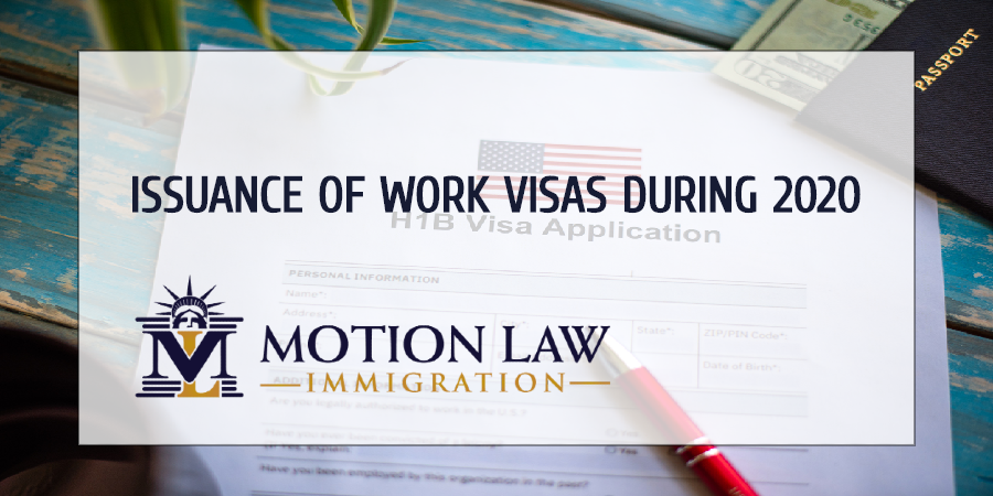 Work visa figures - 2020