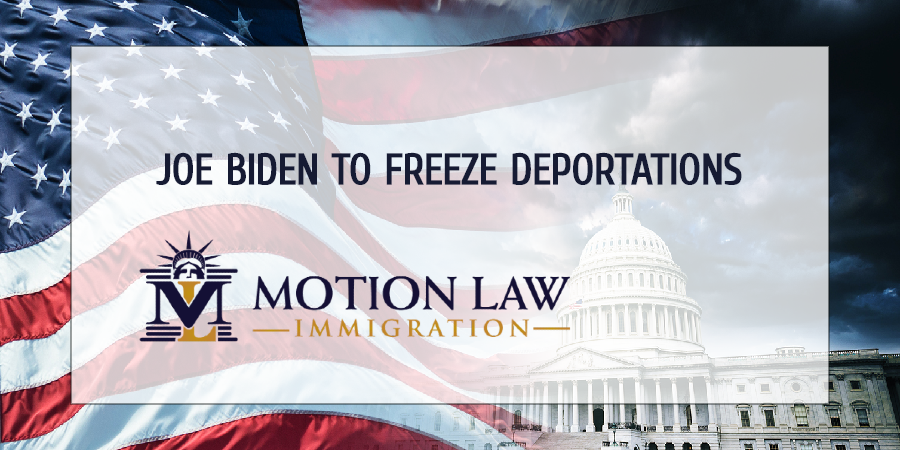 Biden plans to freeze deportations for 100 days