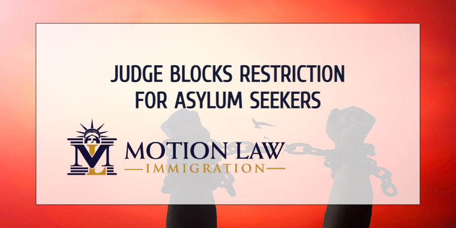 Judge blocks the Trump administration's latest restriction on political asylum