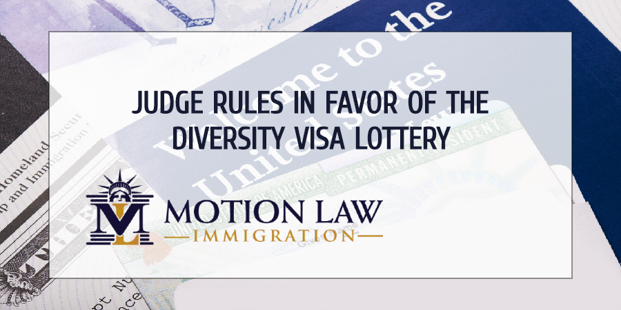 Judge order the Trump government to issue Green Cards from the Diversity Visa Lottery