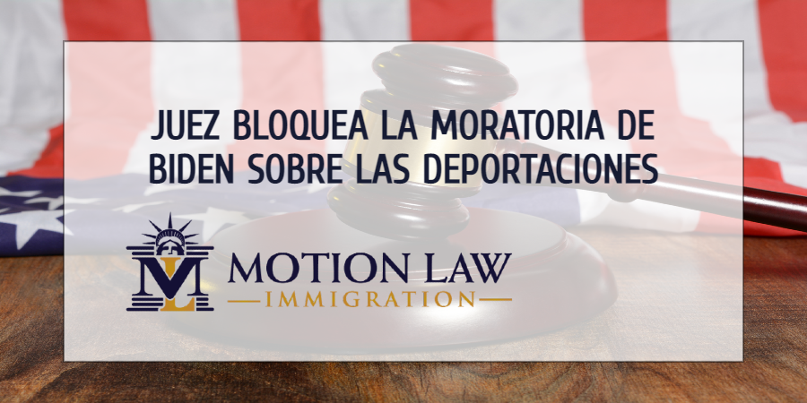 Juez federal bloquea la moratoria de 100 días sobre las deportaciones