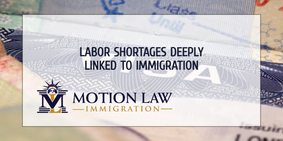 Immigration plays an essential role in worker shortages
