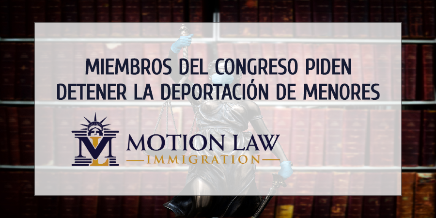 Miembros del congreso en contra de deportaciones de menores inmigrantes
