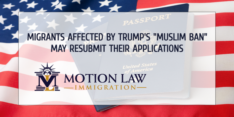 DOS will reconsider denied immigration applications under Trump's "Muslim Ban"
