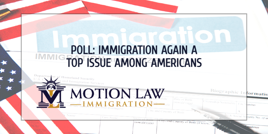 Poll reveals that immigration is again a top issue